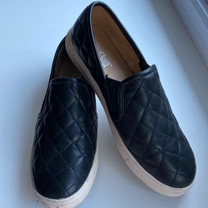 Black Brash Brand Women’s Quilted Slip-On Sneaker